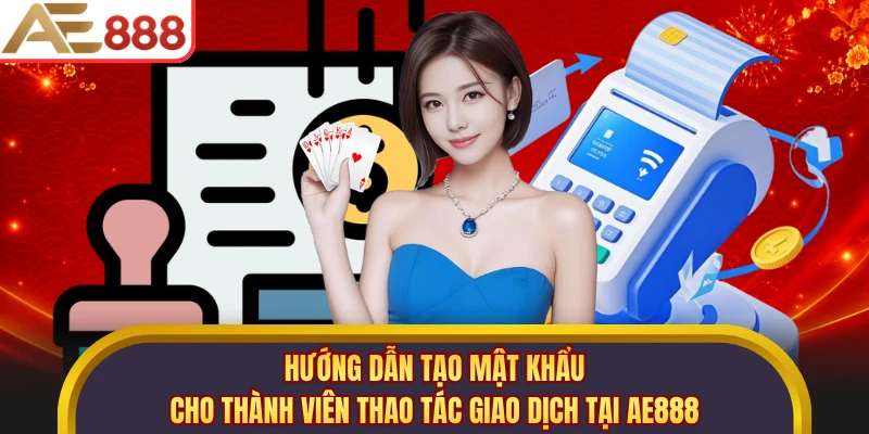 Hướng dẫn tạo mật khẩu cho thành viên thao tác giao dịch tại AE888